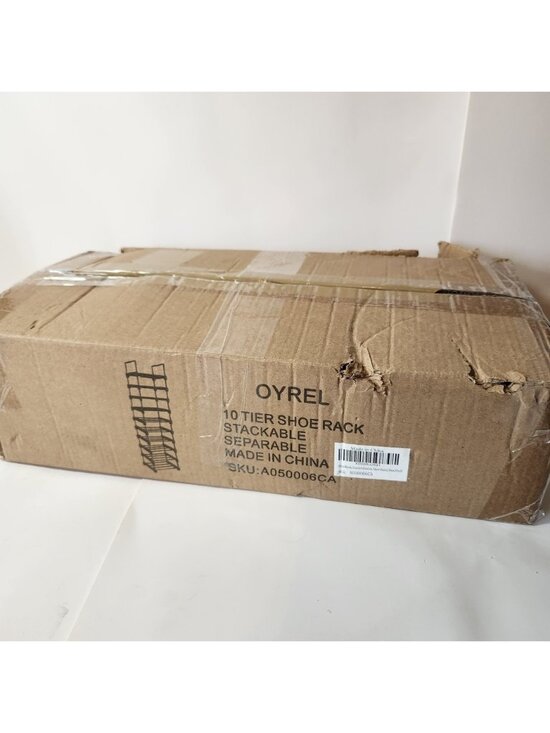 OYREL Other - OYREL 10 Tier Shoe Rack Stackable Separable Black Metal Storage Organizer
